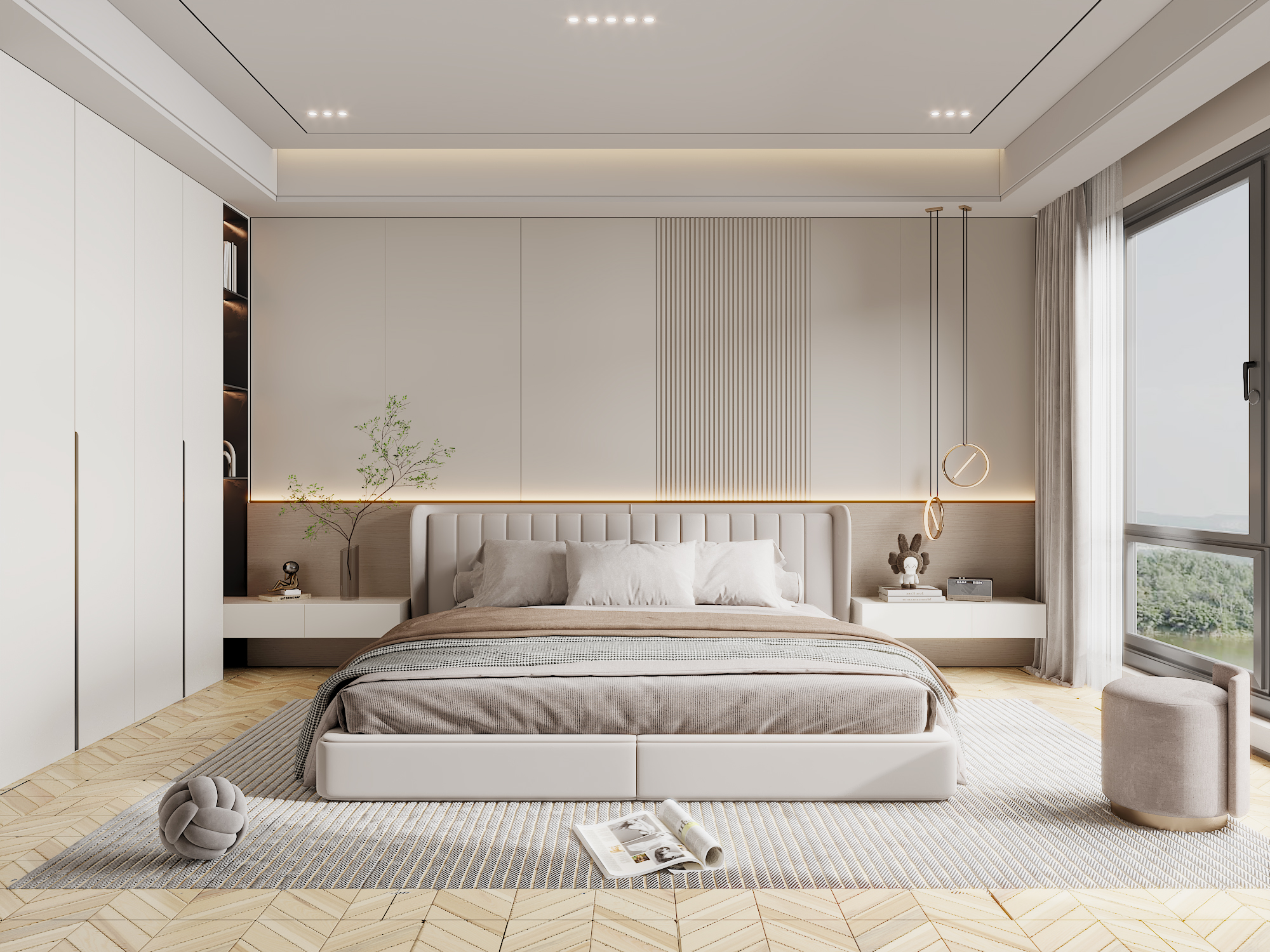 燕郊卧室效果图设计施工