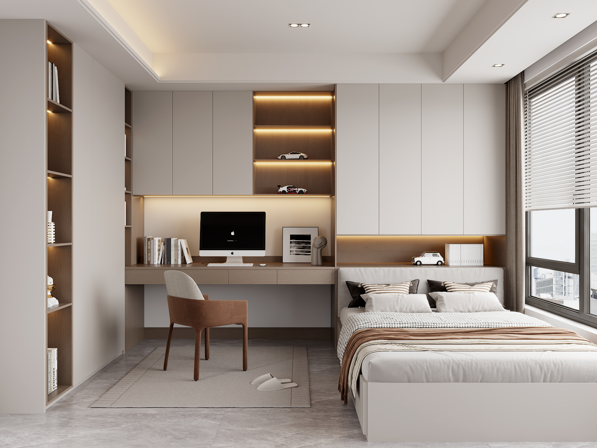 榻榻米卧室效果图设计